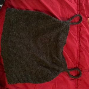 Crop top, size small deep gray color